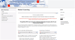 Desktop Screenshot of masterelearning.unige.it