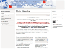 Tablet Screenshot of masterelearning.unige.it