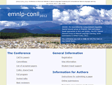 Tablet Screenshot of emnlp-conll2012.unige.ch