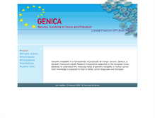 Tablet Screenshot of genica.unige.ch