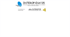 Desktop Screenshot of interop-esa05.unige.ch