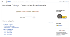 Desktop Screenshot of medicina.aulaweb.unige.it