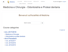 Tablet Screenshot of medicina.aulaweb.unige.it