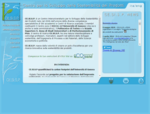 Tablet Screenshot of cesisp.unige.it