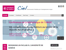 Tablet Screenshot of ciel.unige.ch