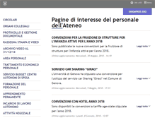 Tablet Screenshot of intranet.unige.it