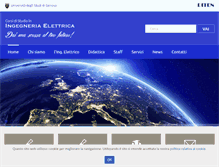 Tablet Screenshot of elettrica.unige.it