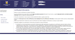 Desktop Screenshot of certificazioniict.unige.it