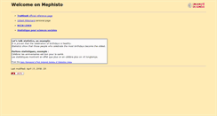Desktop Screenshot of mephisto.unige.ch