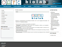 Tablet Screenshot of bio.dist.unige.it