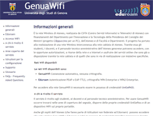 Tablet Screenshot of genuawifi.unige.it