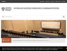 Tablet Screenshot of medicina.unige.it